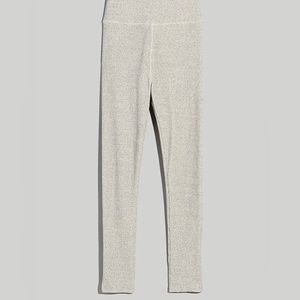 Madewell Lounge, Medium, Superribbed high-rise leggings.